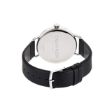 Calvin Klein Even White Dial Black Leather Strap Watch for Women - K7B211C6