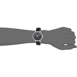 Calvin Klein Even Black Dial Black Leather Strap Watch for Women - K7B231C1