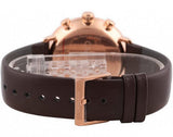 Calvin Klein High Noon Silver Dial Brown Leather Strap Watch for Men - K8M276G6