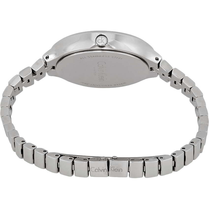 Calvin Klein Lively Black Dial Silver Steel Strap Watch for Women - K4U23121