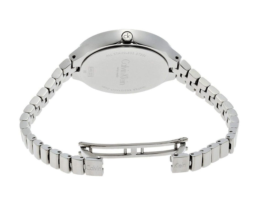 Calvin Klein Lively Silver Dial Silver Steel Strap Watch for Women - K4U23126