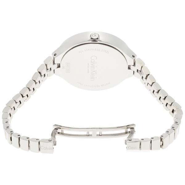Calvin Klein Lively Silver Dial Silver Steel Strap Watch for Women - K4U23126
