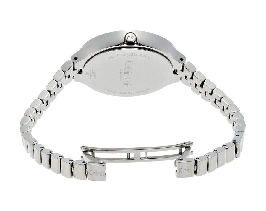 Calvin Klein Lively Silver Dial Silver Steel Strap Watch for Women - K4U23126