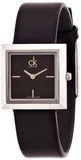 Calvin Klein Mark Black Dial Black Leather Strap Watch for Women - K3R231C1