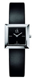 Calvin Klein Mark Black Dial Black Leather Strap Watch for Women - K3R231C1