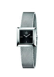 Calvin Klein Mark Black Dial Silver Mesh Bracelet Watch for Women - K3R23121