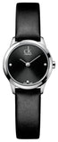 Calvin Klein Minimal Black Dial Black Leather Strap Watch for Women - K3M231CS