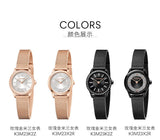 Calvin Klein Minimal Diamonds Black Dial Black Mesh Bracelet Watch for Women - K3M2342R