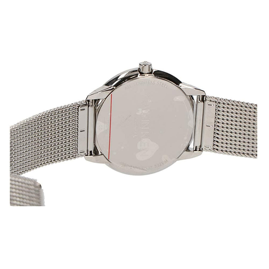 Calvin Klein Minimal Grey Dial Silver Mesh Bracelet Watch for Women - K3M2212X