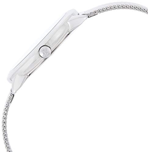 Calvin Klein Minimal Grey Dial Silver Mesh Bracelet Watch for Women - K3M2212X