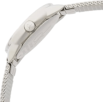 Calvin Klein Minimal Grey Dial Silver Mesh Bracelet Watch for Women - K3M2312X
