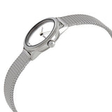 Calvin Klein Minimal White Dial Silver Mesh Bracelet Watch for Women - K3M231Y6