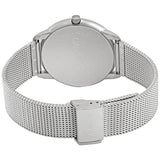 Calvin Klein Minimal White Dial Silver Mesh Bracelet Watch for Men - K3M5115X