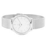 Calvin Klein Minimal Silver Dial Silver Mesh Bracelet Watch for Men - K3M21126