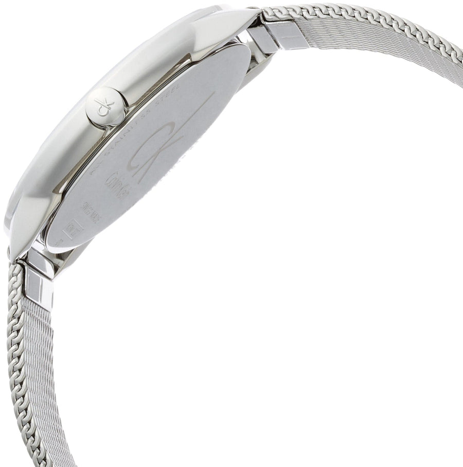 Calvin Klein Minimal Silver Dial Silver Mesh Bracelet Watch for Women - K3M2212Z