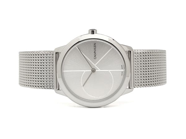 Calvin Klein Minimal Silver Dial Silver Mesh Bracelet Watch for Women - K3M2212Z