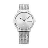Calvin Klein Minimal Silver Dial Silver Mesh Bracelet Watch for Women - K3M2212Z