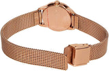 Calvin Klein Minimal White Dial Rose Gold Mesh Bracelet Watch for Women - K3M23626