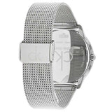Calvin Klein Minimal White Dial Silver Mesh Bracelet Watch for Men - K3M2112Y