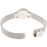 Calvin Klein Minimal White Dial Silver Mesh Bracelet Watch for Women - K3M2312Y