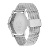 Calvin Klein City Chronograph White Dial Silver Mesh Bracelet Watch for Men - K2G2G126