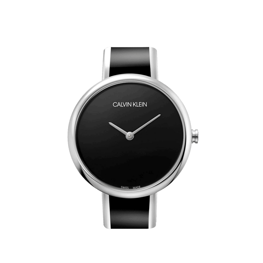 Calvin Klein Seduce Black Dial Two Tone Steel Strap Watch for Women - K4E2N111