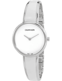 Calvin Klein Seduce White Dial Two Tone Steel Strap Watch for Women - K4E2N116