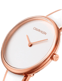 Calvin Klein Seduce White Dial Two Tone Steel Strap Watch for Women - K4E2N616