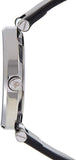 Calvin Klein Sight Silver Dial Black Leather Strap Watch for Men - K1S21120