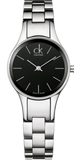 Calvin Klein Simplicity Black Dial Silver Steel Strap Watch for Women - K4323130