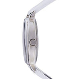 Calvin Klein Skirt White Dial White Leather Strap Watch for Women - K2U231KW