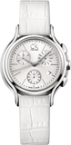Calvin Klein Skirt White Dial White Leather Strap Watch for Women - K2U291L6