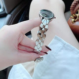 Calvin Klein Snake Black Dial Silver Steel Strap Watch For Women - K6E23141