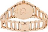 Calvin Klein Stately White Dial Gold Steel Strap Watch for Women - K3G2362W