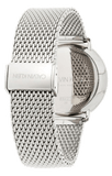 Calvin Klein White Dial Silver Mesh Bracelet Watch for Women - K8M21126