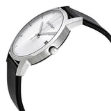 Calvin Klein City Silver Dial Black Steel Strap Watch for Men - K2G2G1CX