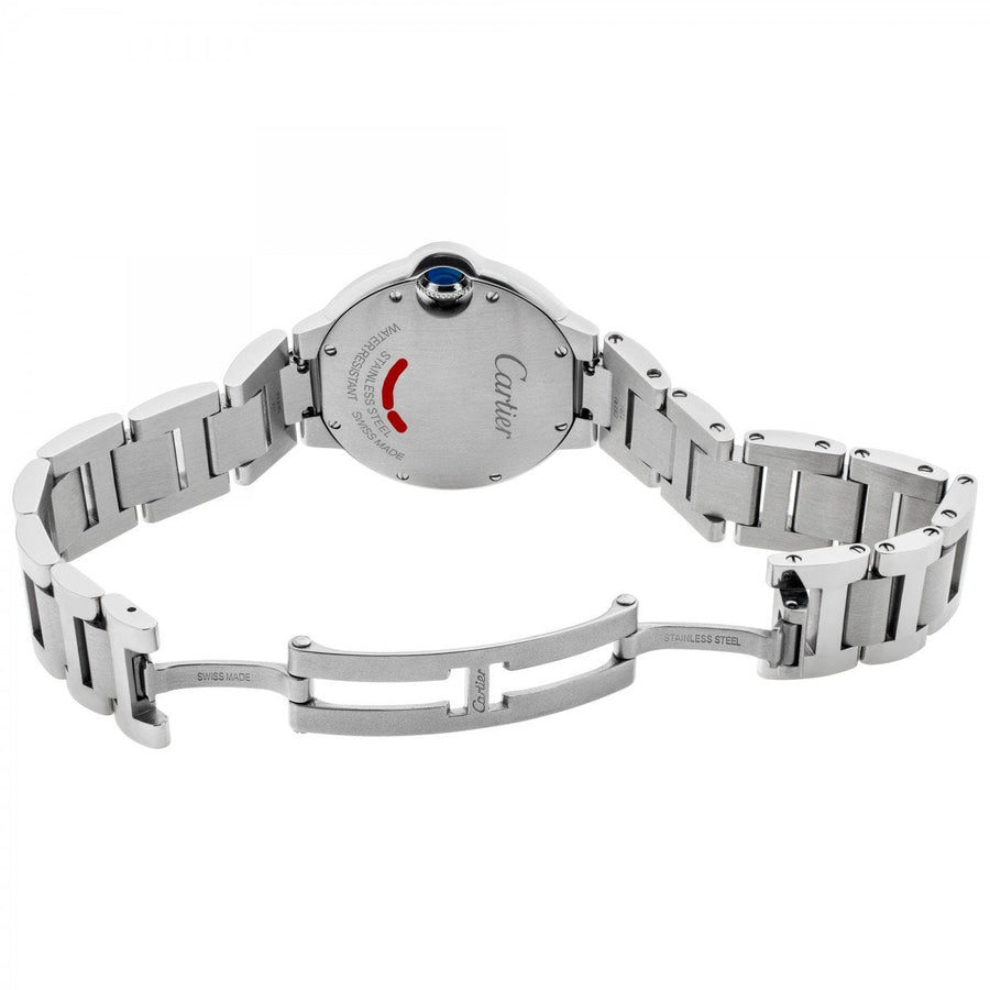 Cartier Ballen Bleu De Cartier Silver Dial Silver Steel Strap Watch for Women - W6920084