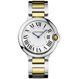 Cartier Ballon Bleu Silver Dial Two Tone Steel Strap Watch for Unisex Watch - W69008Z3