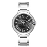 Cartier Ballon Bleu de Cartier Black Dial Silver Steel Strap Watch for Men - W6920042