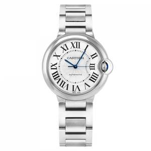 Cartier Ballon Bleu De Cartier Silver Dial Silver Steel Strap Watch for Women - WSBB0044