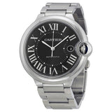 Cartier Ballon Bleu de Cartier Black Dial Silver Steel Strap Watch for Men - W6920042