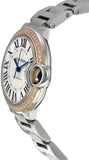 Cartier Ballon Bleu De Cartier Diamonds Silver Dial Silver Steel Strap Watch for Women - WE902080