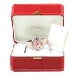 Cartier Ballon Bleu De Cartier Pink Dial Pink Leather Strap Watch for Women - WSBB0007