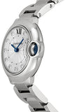 Cartier Ballon Bleu de Cartier Diamonds Silver Dial Silver Steel Strap Watch for Women - WE902073