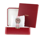 Cartier Ballon Bleu De Cartier Pink Dial Pink Leather Strap Watch for Women - WSBB0007