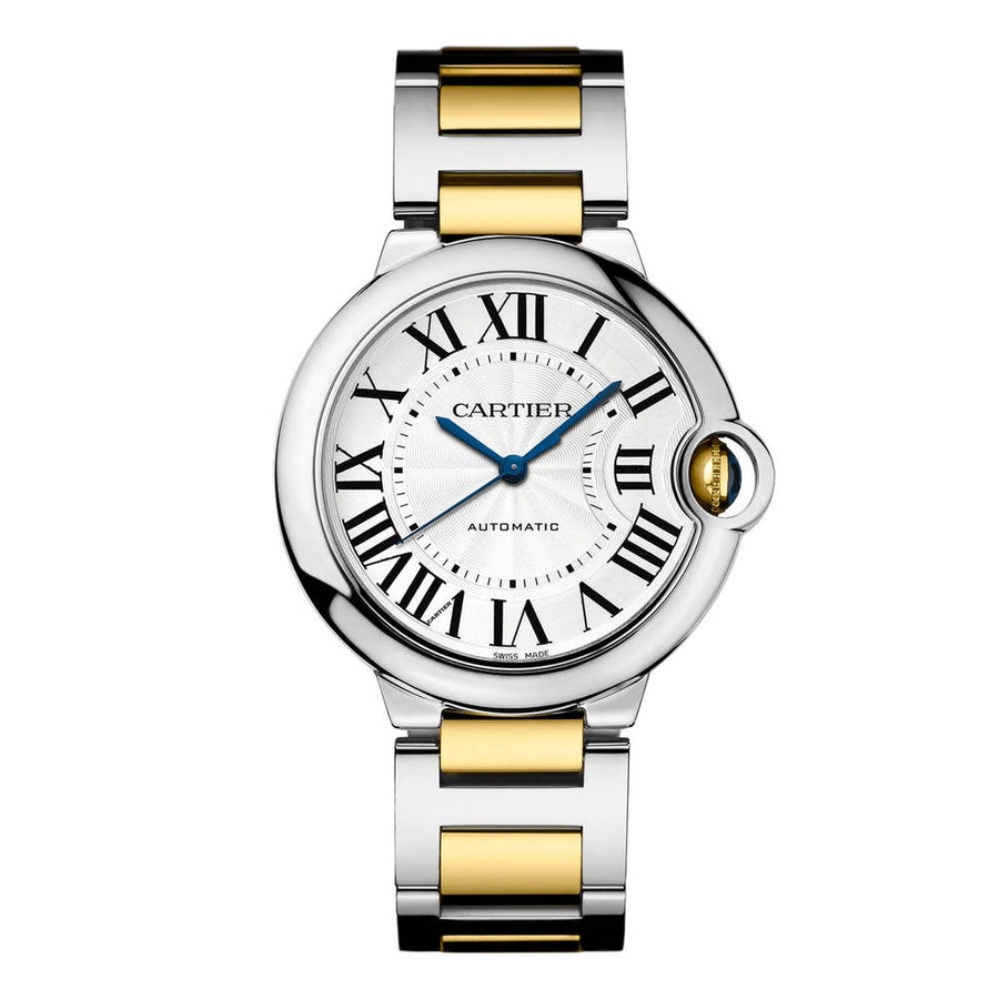 Cartier Ballon Bleu de Cartier Silver Dial Two Tone Steel Strap Watch for Women - W2BB0030