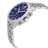 Tissot PRC 200 Chronograph Blue Dial Silver Steel Strap Watch For Men - T055.417.11.047.00