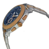 Fossil Machine Blue Dial Two Tone Steel Strap Watch for Men - FS5037