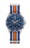 Tag Heuer Formula 1 Quartz Chronograph Blue Dial Two Tone NATO Strap Watch for Men - CAZ1010.FC8196