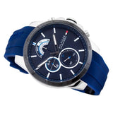 Tommy Hilfiger Decker Quartz Blue Dial Blue Rubber Strap Watch for Men - 1791350